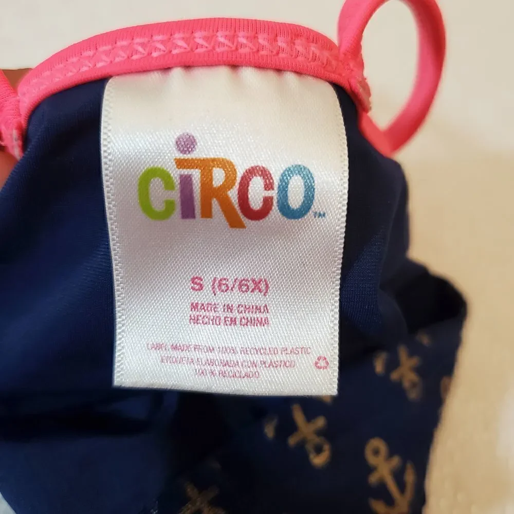 CIRCO Naval Print Swim Set Size (6-6X)